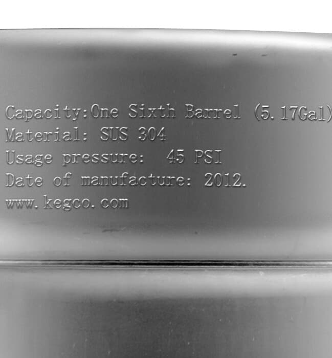 NEW Kegco 5 Gallon Commercial Draft Beer Keg - Drop-In D System Sankey Valve 3