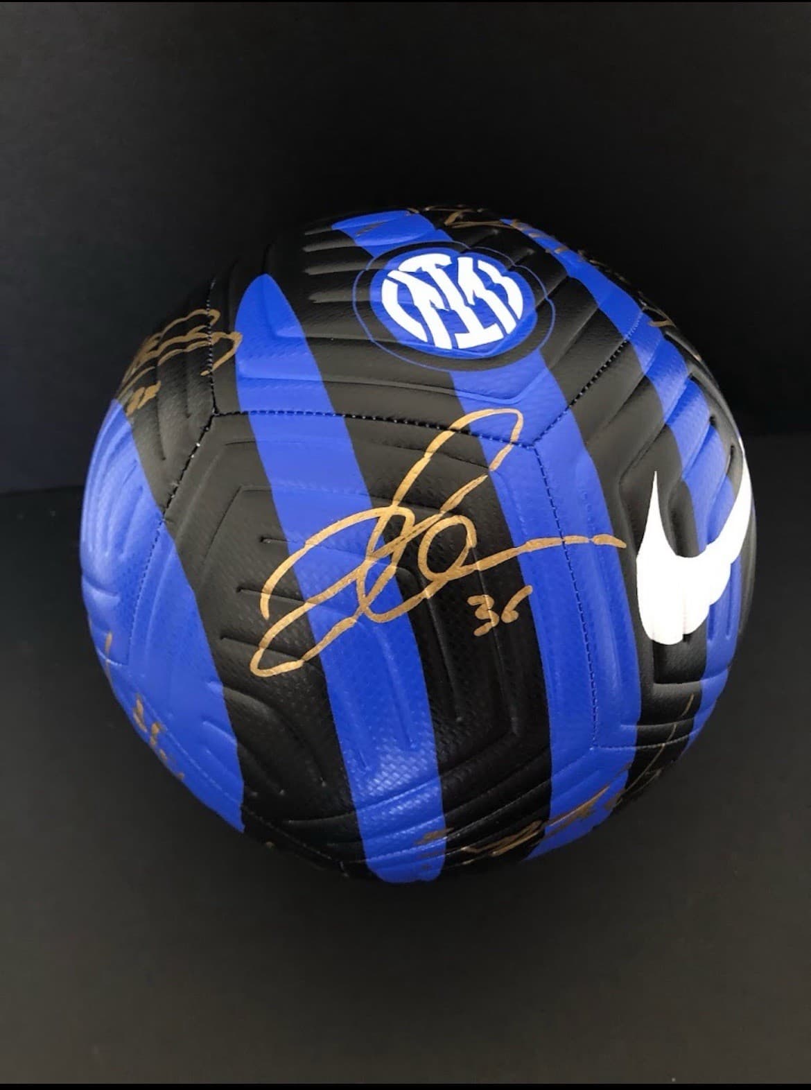 Inter Milan 2022-2023 Signed Ball Champions League Finalists 5