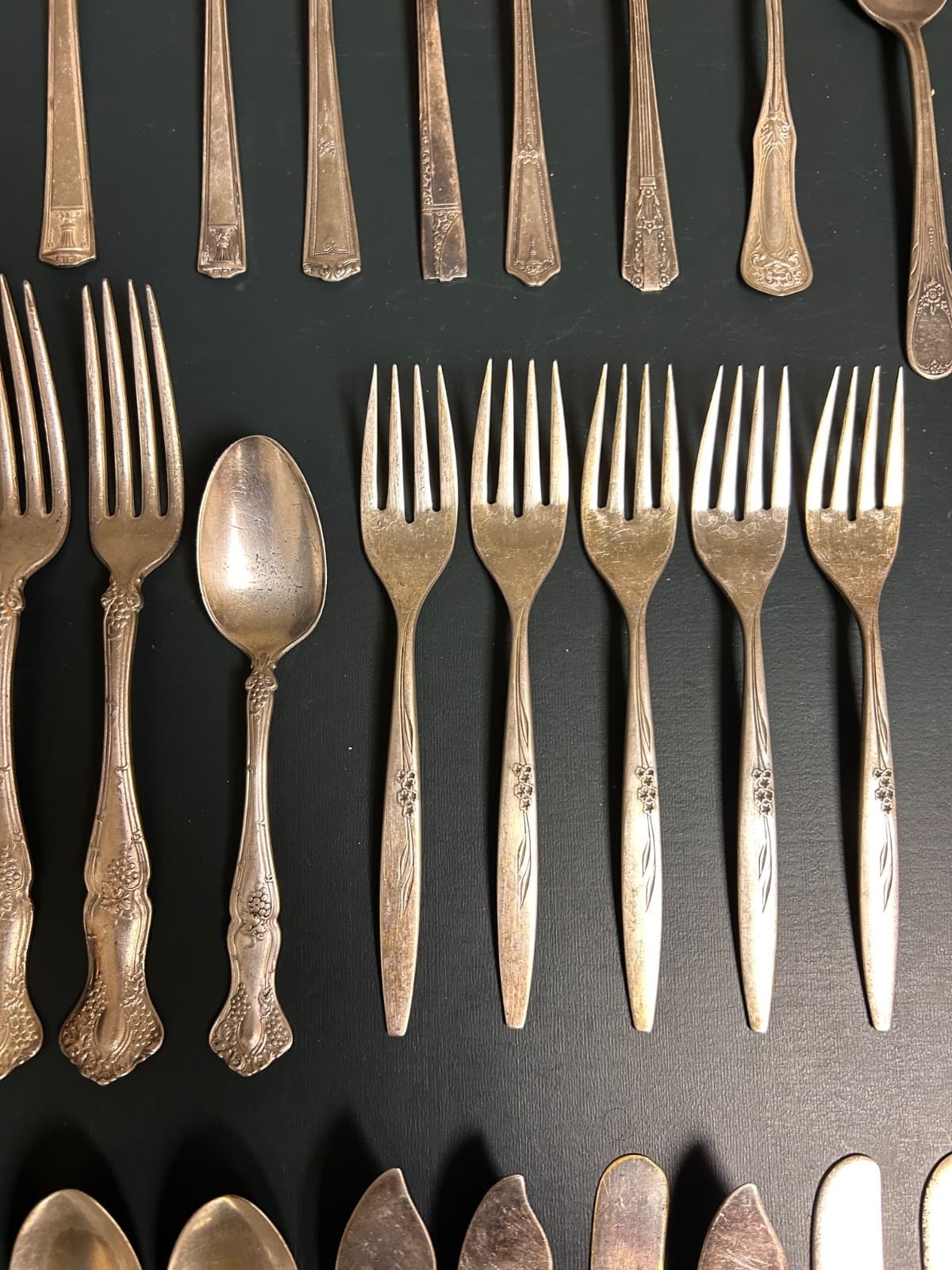 50-piece Vintage Craft Silver Plate Flatware Mixed Lot 5
