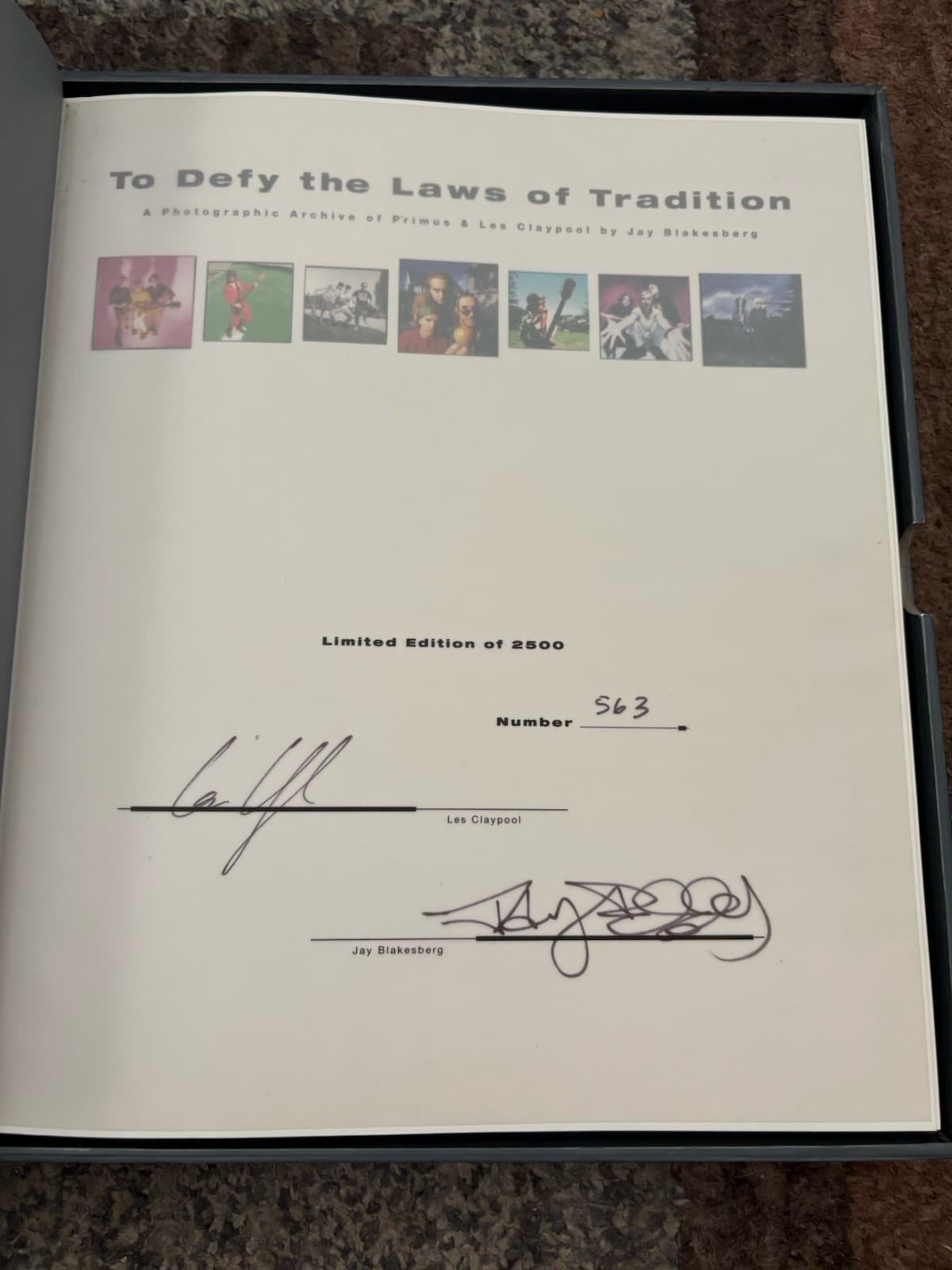 To Defy the Laws of Tradition Photographic Archive of PRIMUS Les Claypool Signed 6
