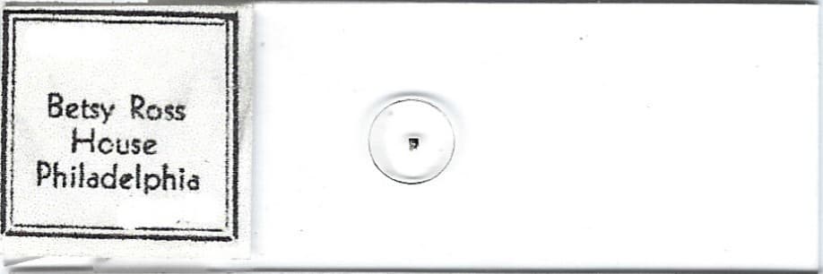 Betsy Ross House Philadelphia Microphotograph Microscope Slide 2