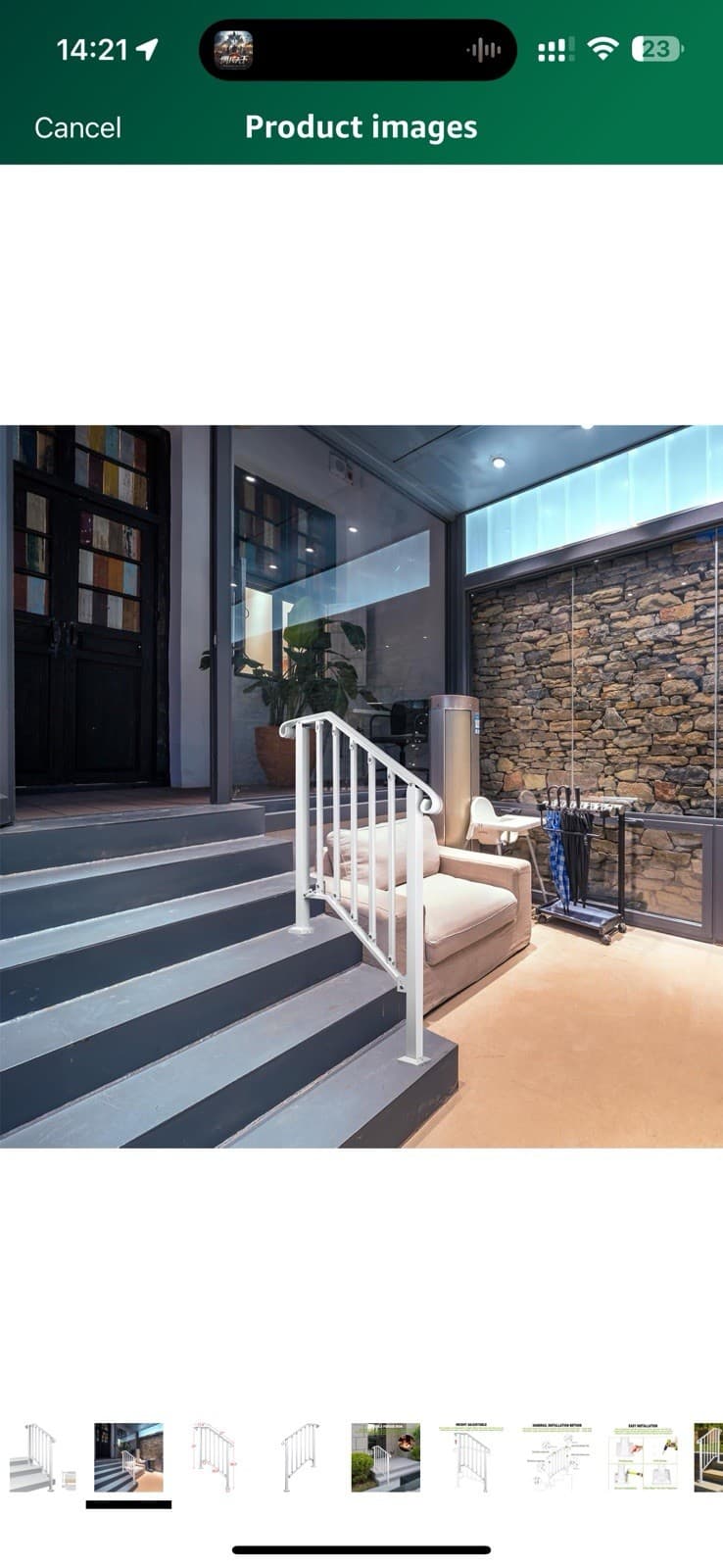 Adjustable Handrails for Outdoor Steps Handrail Picket 2 Or 3 Steps 2