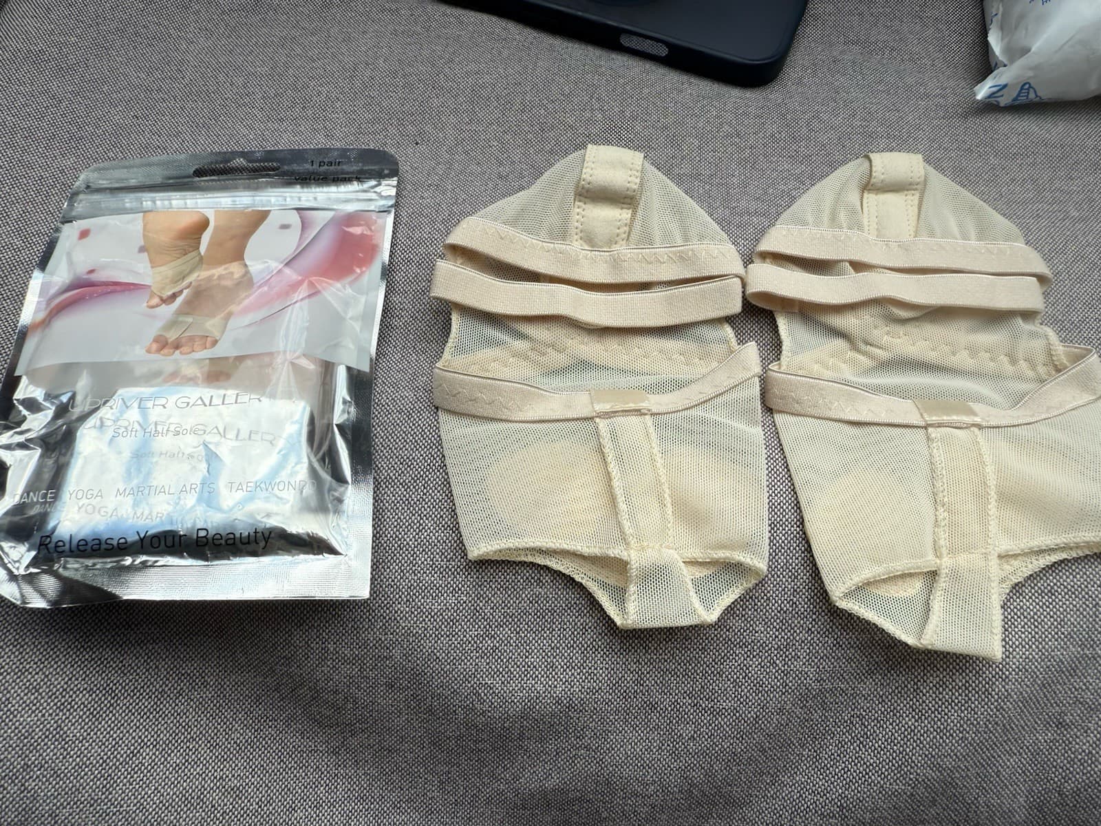 Dance Foot Thongs, Foot Paws Dance Yoga Half Foot Shoes. 5