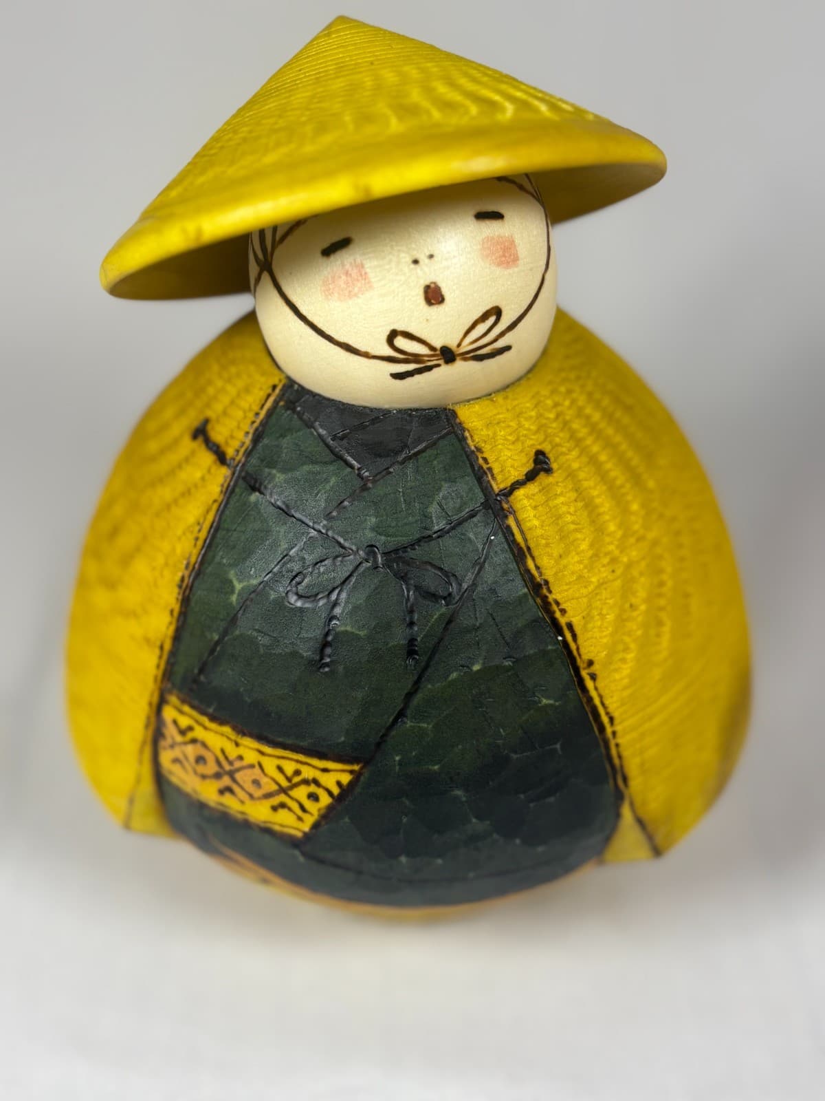 Japanese Creative Kokeshi Doll Ikusan-ga by Sansaku Sekiguchi 16cm 6.3in k88 5