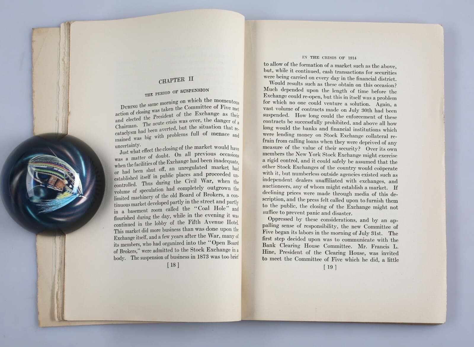 1915 New York Stock Exchange Report on the Crisis of 1914 President H.G.S. Noble 5