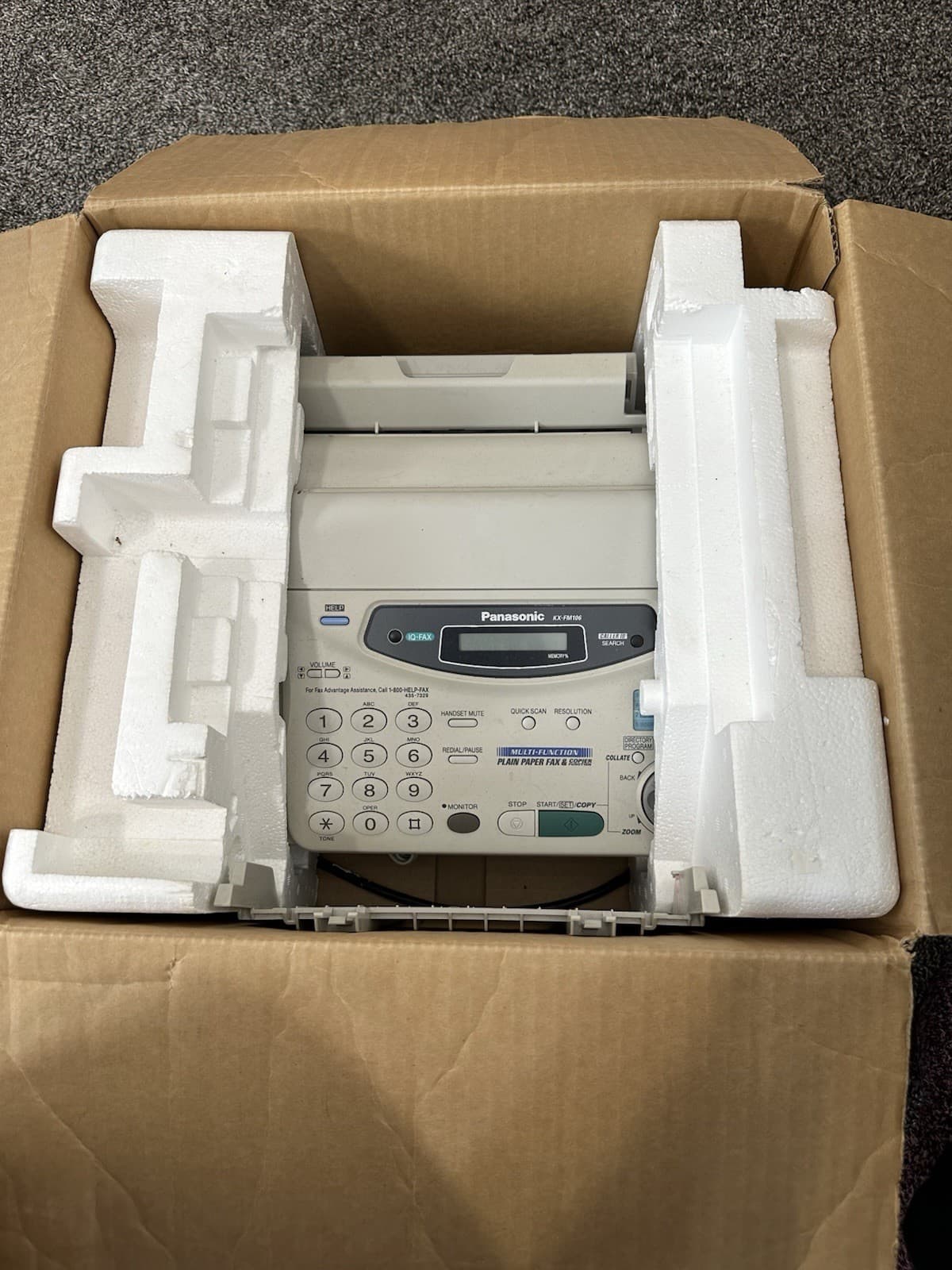 Panasonic KX-FM106 Fax Machine 2