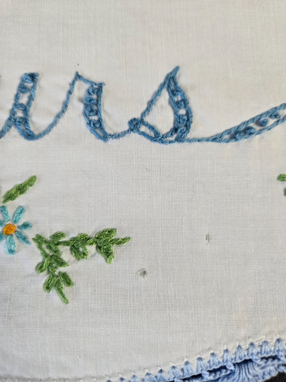 Something Blue Bridal Keepsake Bundle Purse, Gloves, Garter, Hanky & Pillow Case 5