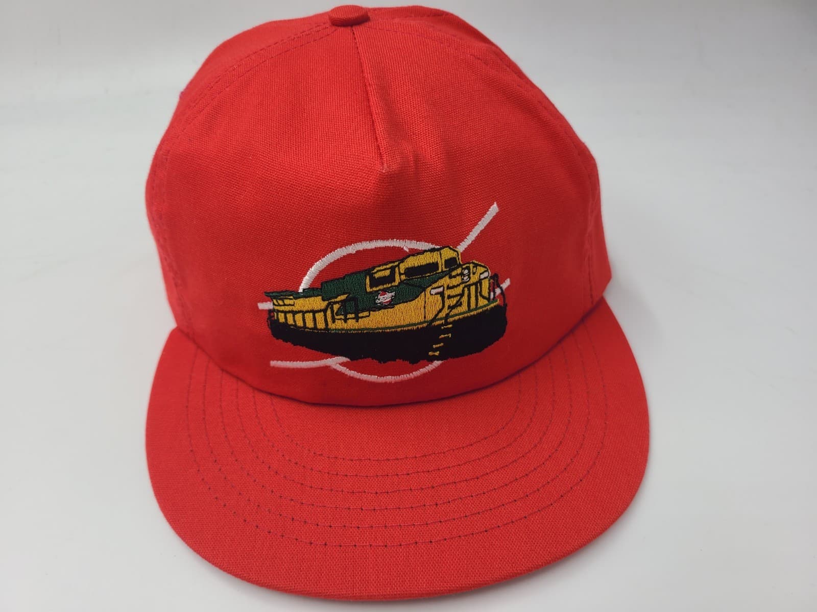 Vtg Chicago & North Western Railway System Strapback (Fits Small) Hat Cap Train