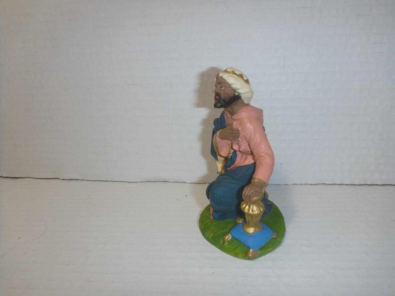 Vintage Italy Paper Mache Christmas Nativity Wise Men Man. 5