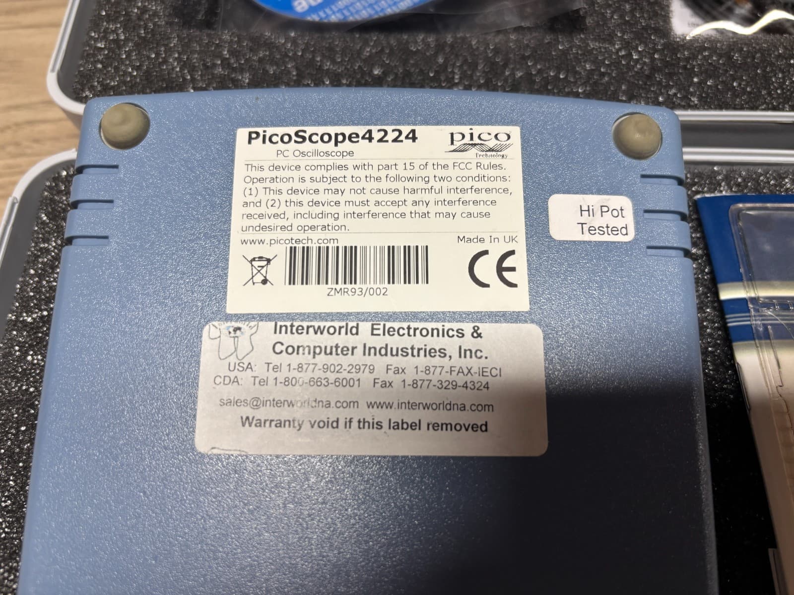 Pico PicoScope 4224 PC Oscilloscope kit. FREE S&H! 3