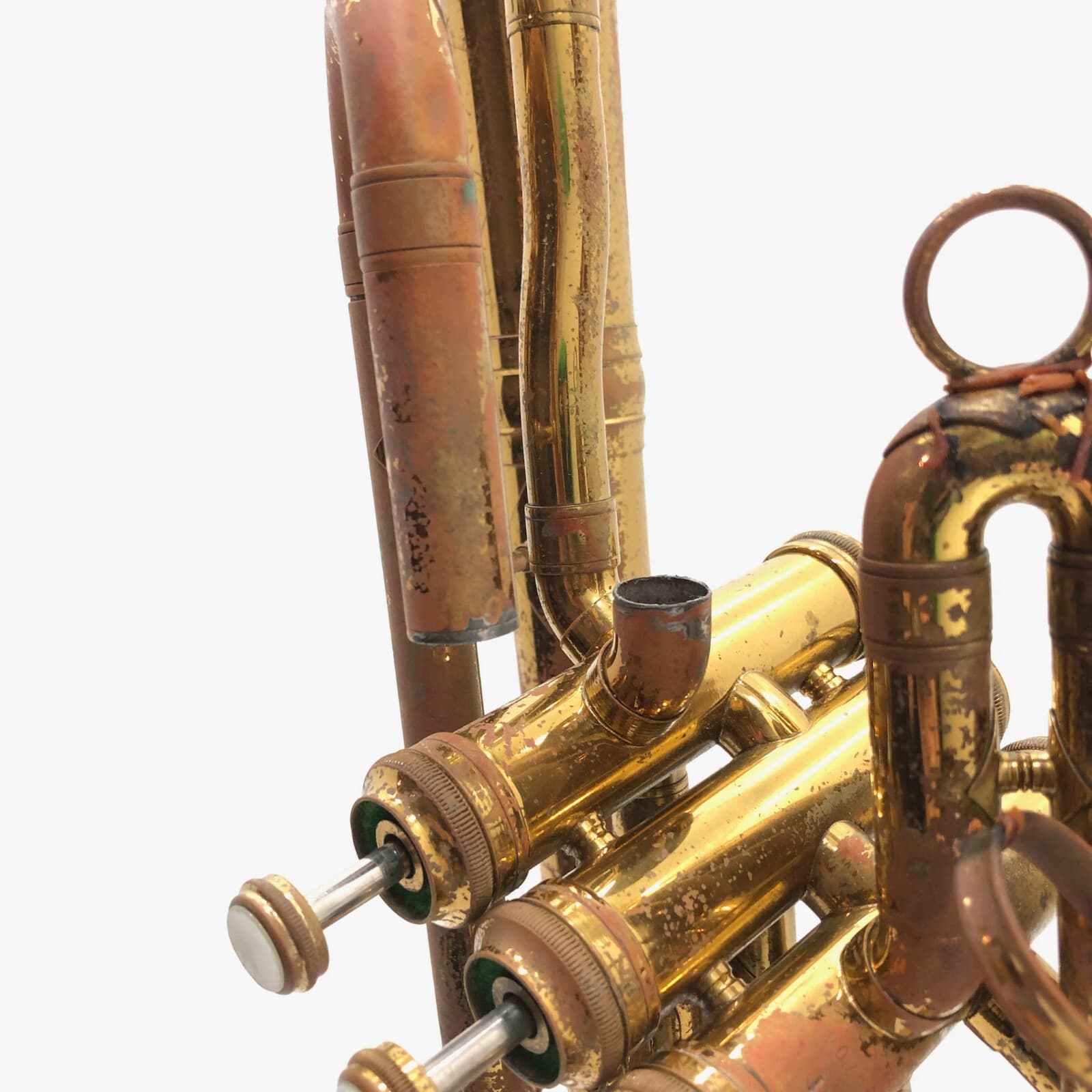 King Musical Instruments 628 Brass 3-Valve Euphonium w Case, No Mouthpiece 3