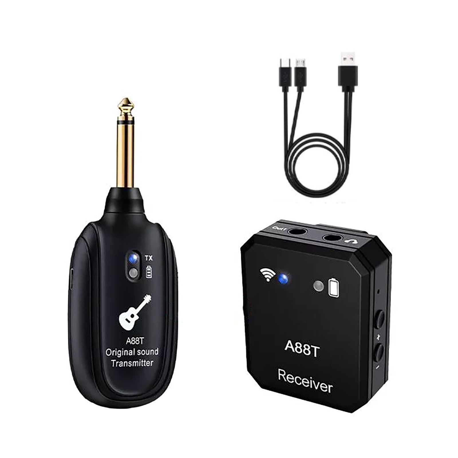 New Rechargeable Wireless 2.4GHz In-Ear Monitor IEM System Transmitter Receiver 4