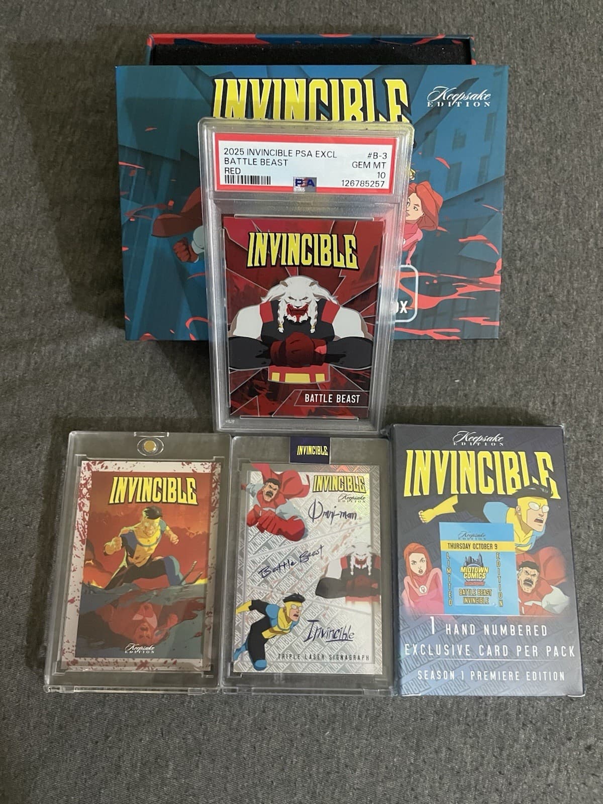 Invincible Keepsake PSA 10 Battle Beast red + Limited edition extras NYCC.