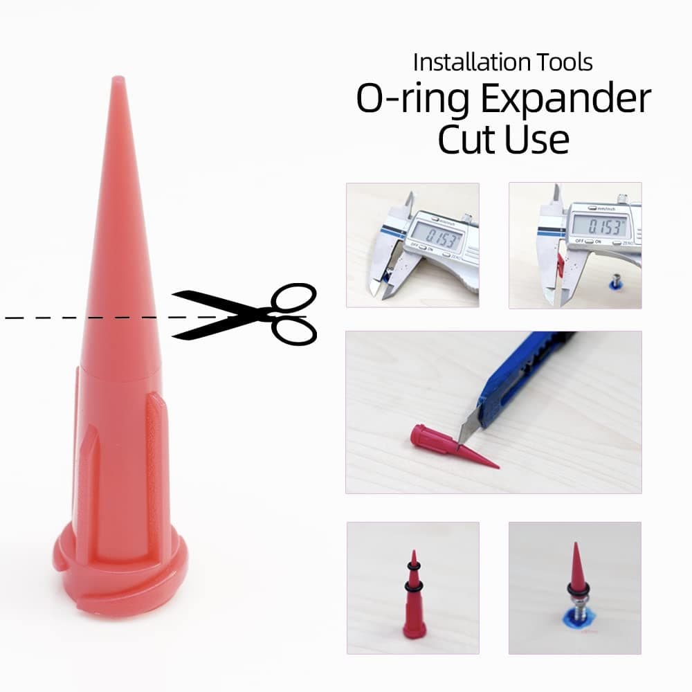 Buna-N O-Ring Tool Kit for Mini Dental Implant Replacement, 3 Sizes 5