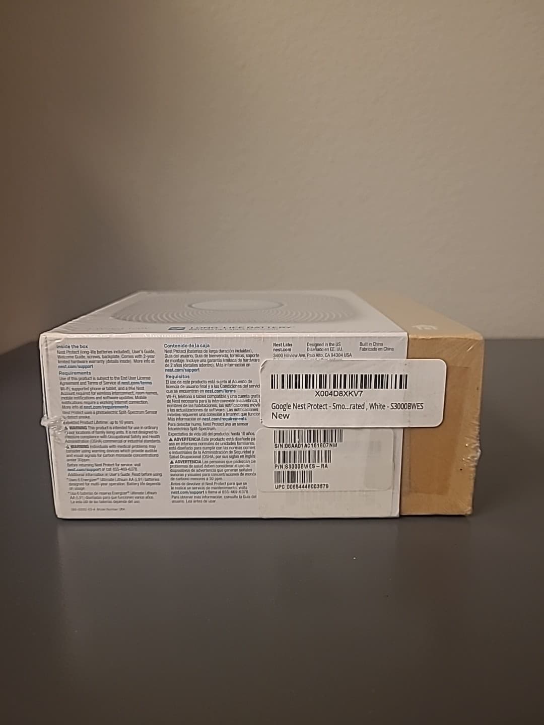 Google Nest Protect Smoke and Carbon Monoxide Alarm 2nd Gen S3000BWES New Sealed 6