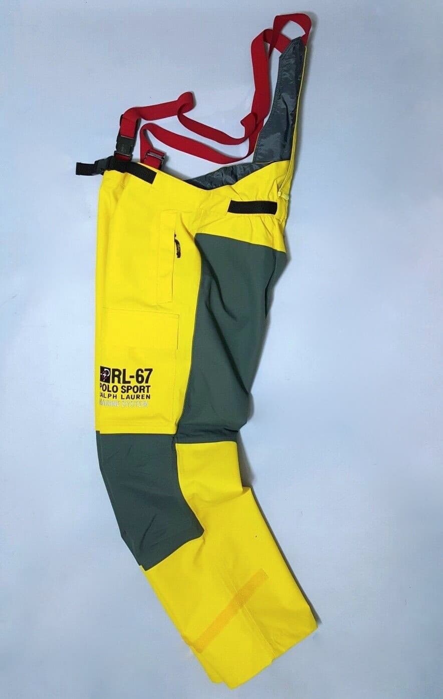 VTG.RALPH LAUREN POLO SPORT COLOR-BLOCK / SNOW-BEACH/SKI OVERALL PANT(DEADSTOCK) 5