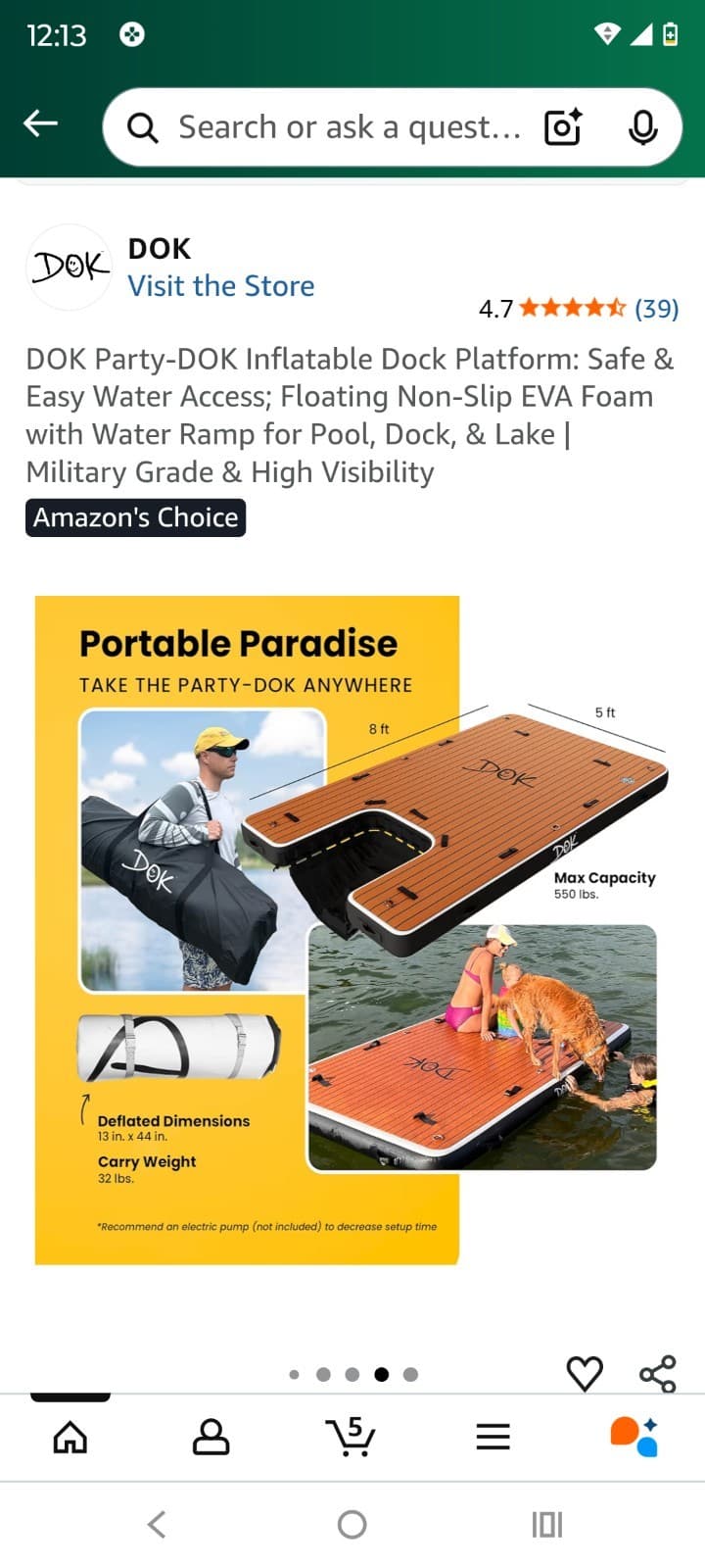 PARTY DOK!  INSANELY AWESOME INFLATABLE FLOATING DOCK. BRING THE DOG. PARTY TIME 4