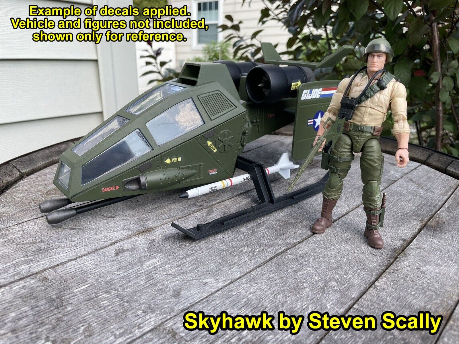 1/12 Scale GI Joe Skyhawk Waterslide Decals 3