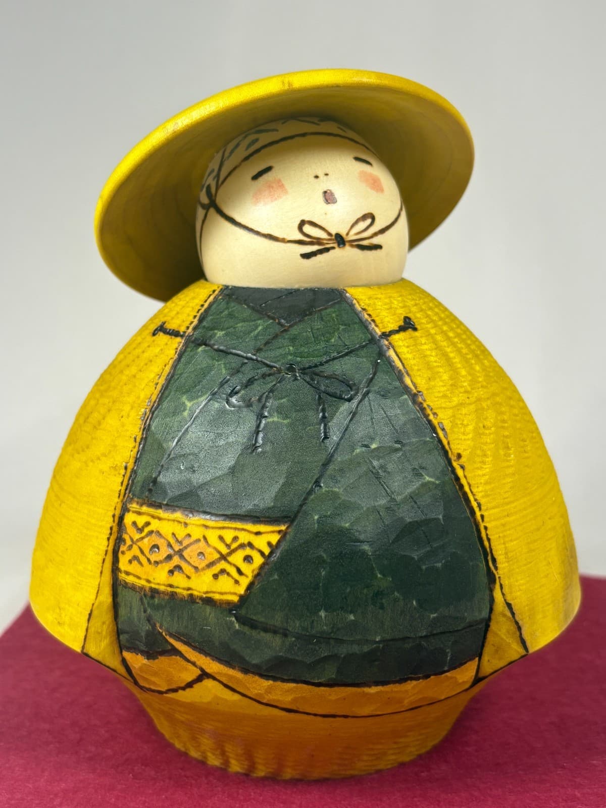 Japanese Creative Kokeshi Doll Ikusan-ga by Sansaku Sekiguchi 16cm 6.3in k88 2