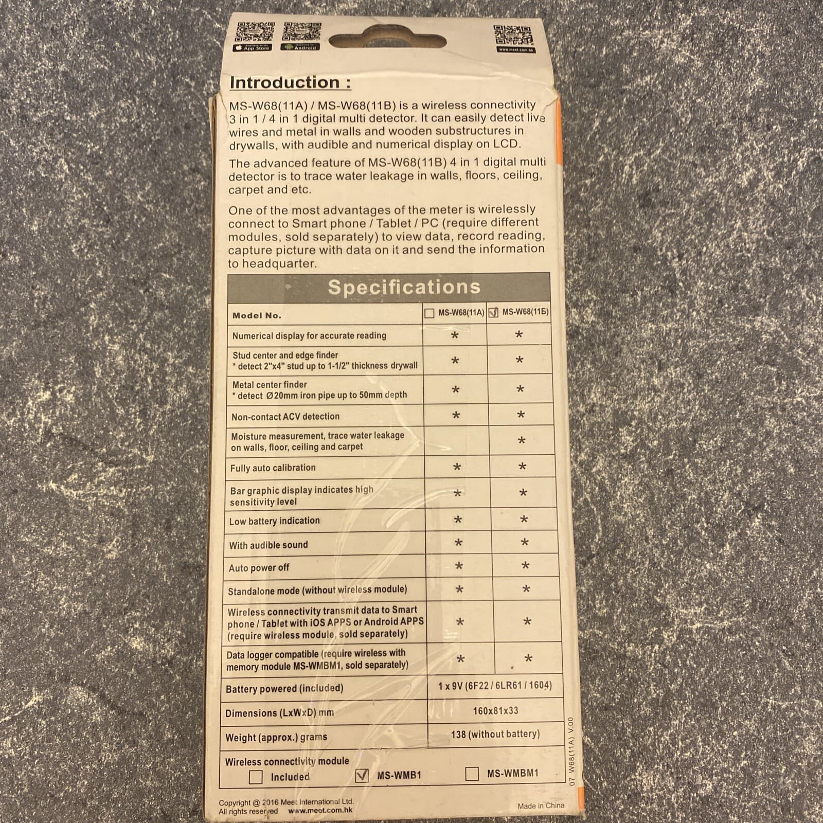 Meet Technology MS-W68(11A) Digital Multi Detector 3