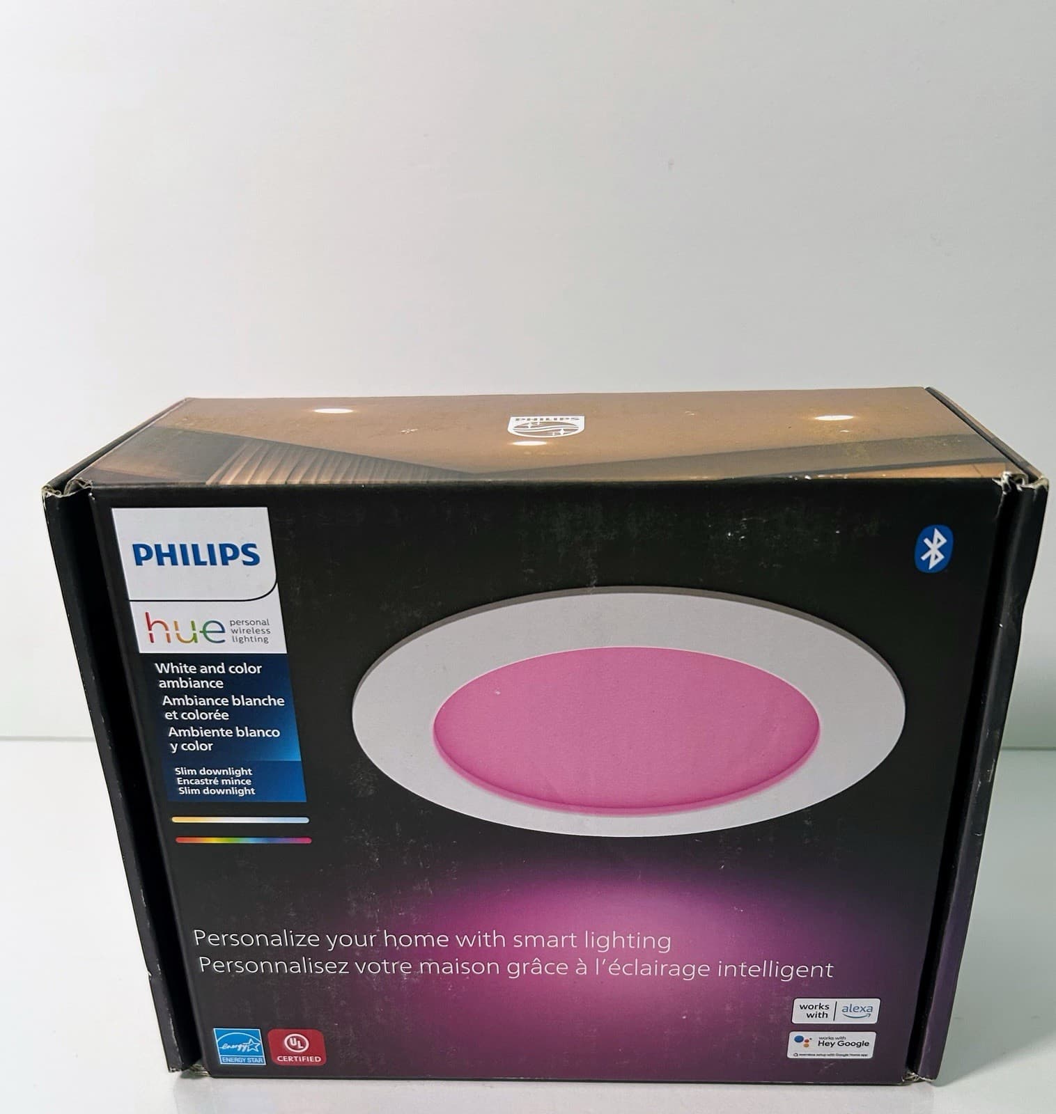 Philips Hue 579573 5/6 in LED Smart Canless Ultra Thin Slim Trim Recessed Light