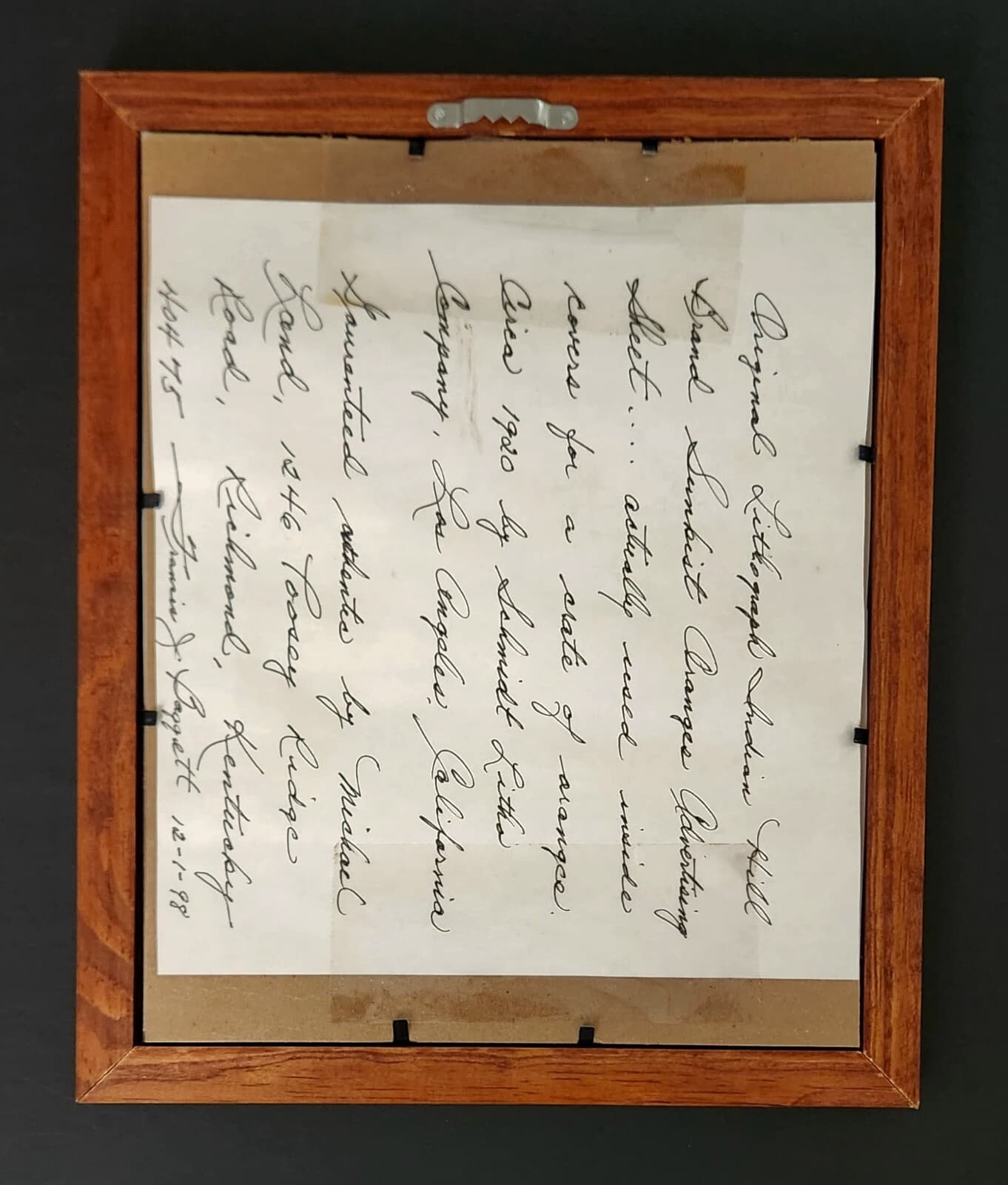 Sunkist Orange Advertisement Lithograph American Indian 4