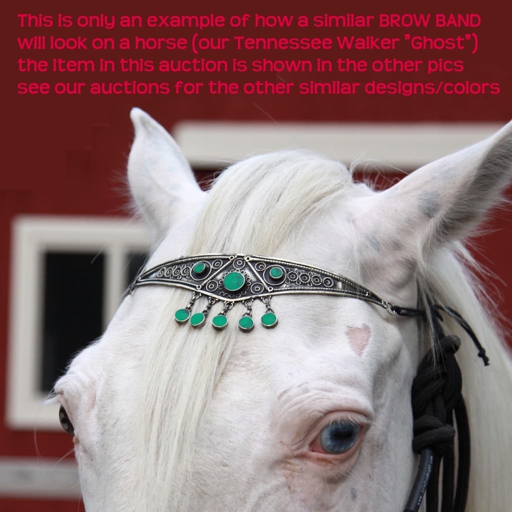 Goldplated Turkoman Tribal CROWN Headpiece Belly Dance Green Malachite 619w3 5