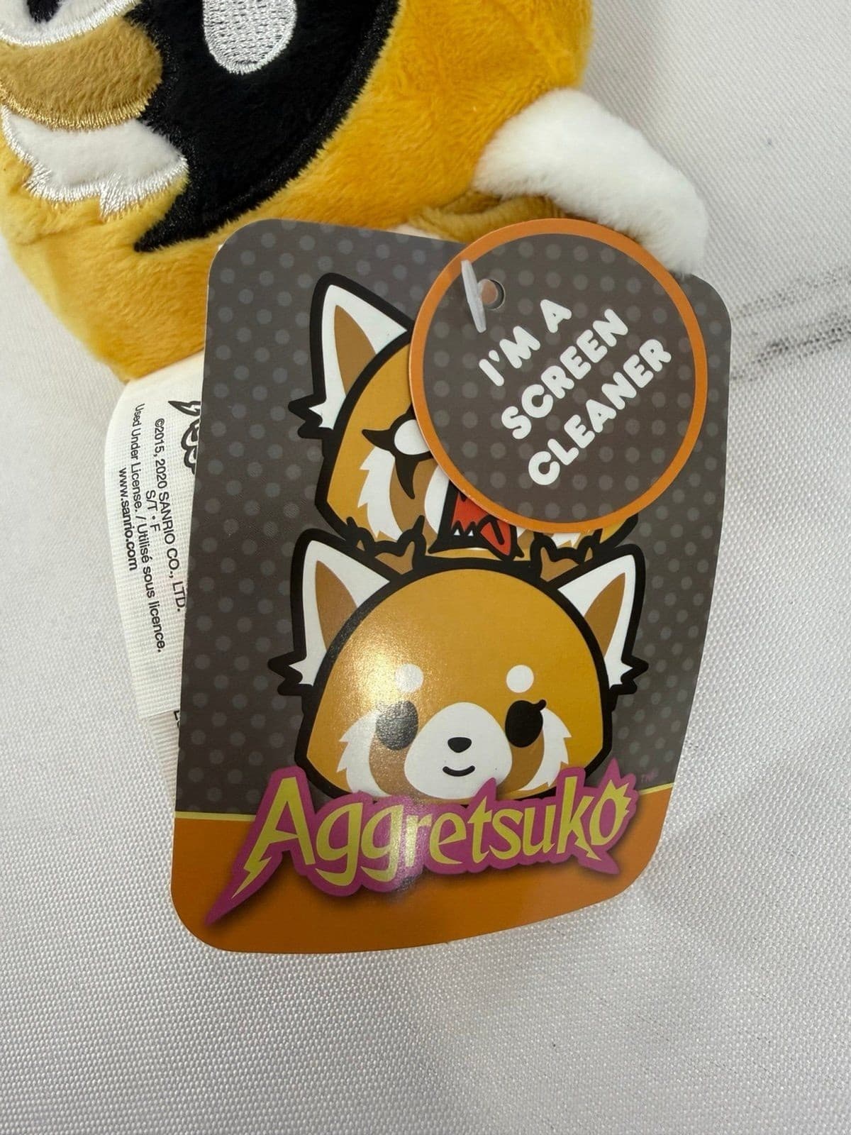 GUND Sanrio Aggretsuko Screen Cleaner Plush Stuffed Animal Red Panda Netflix 2