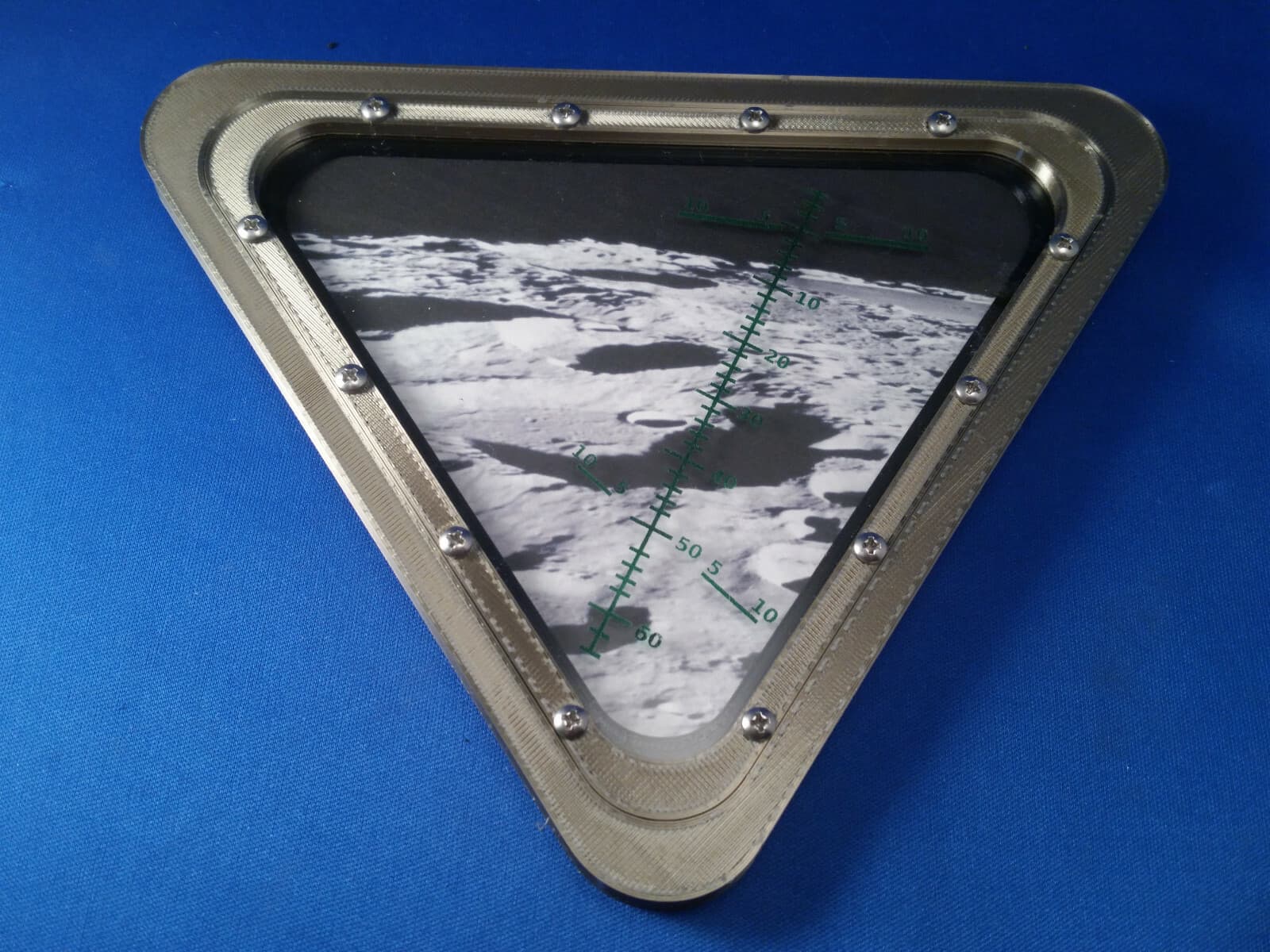 Replica Apollo 11 Lunar Module Window W/Lunar landscape - Neil Armstrong 2
