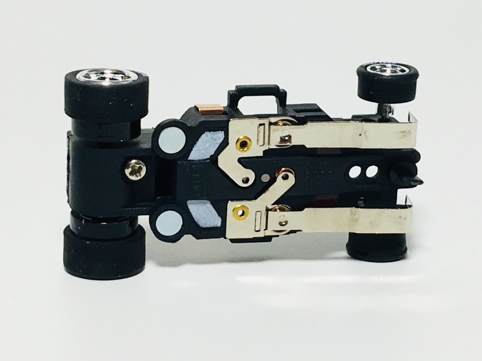 Auto World 4 Gear Chassis, Chrome Wheels, Good Year Tires, Brand New 4