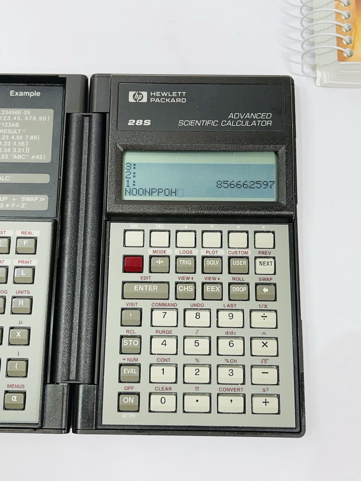 Hewlett Packard HP 28S Advanced Scientific Calculator RPN  Manuals Box Batteries 4