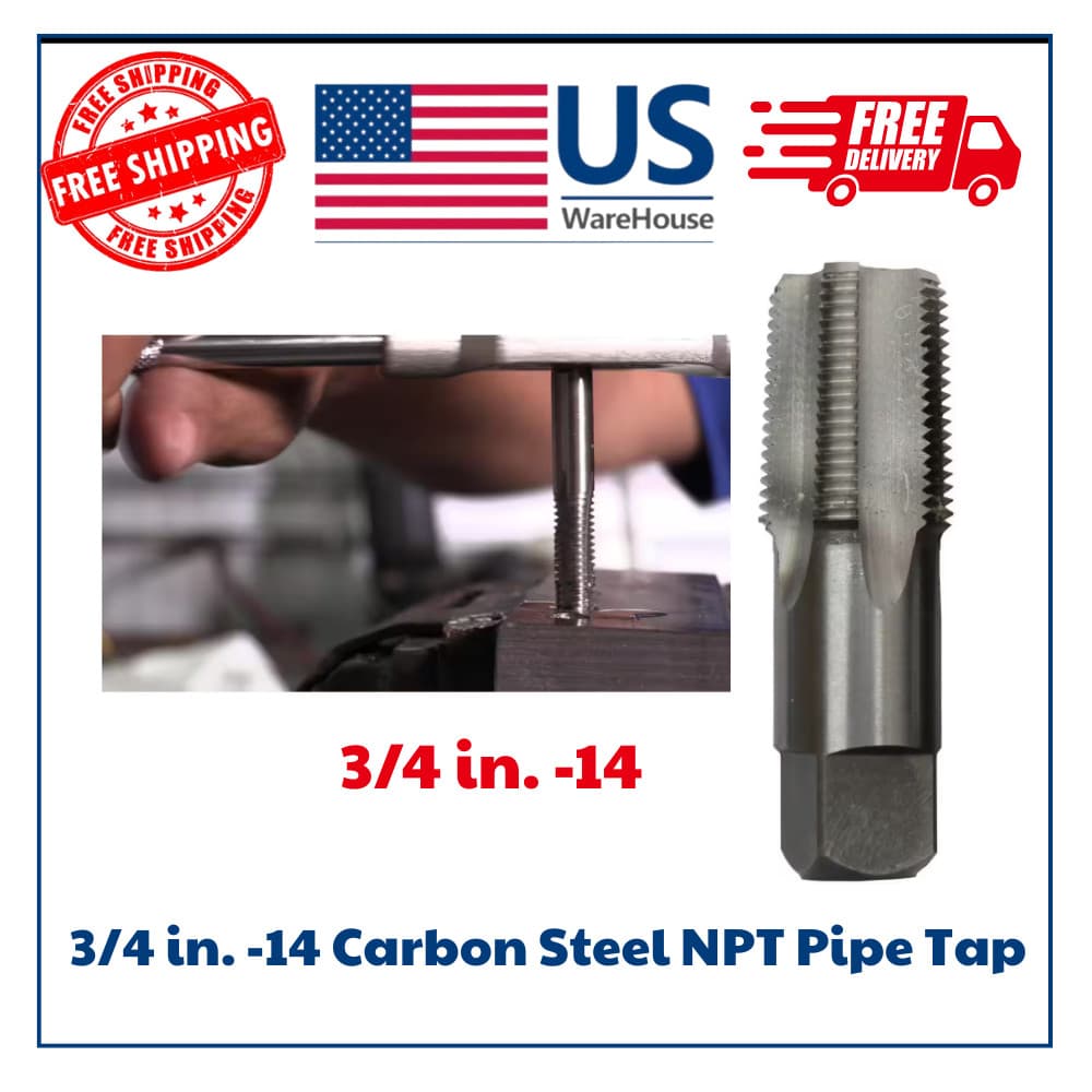 3/4 in.-14 NPT Pipe Tap Carbon Steel Re-Threading Hand Tool SAE