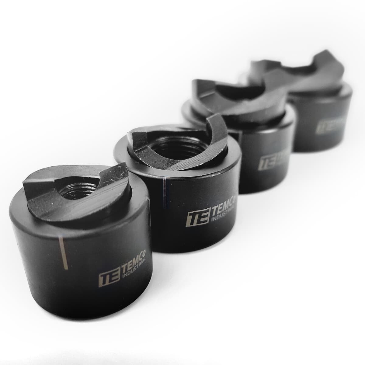 TEMCo TH0397 Manual knockout Punch Kit ½” - 1-1/4” Electrical Conduit Hole sizes 3