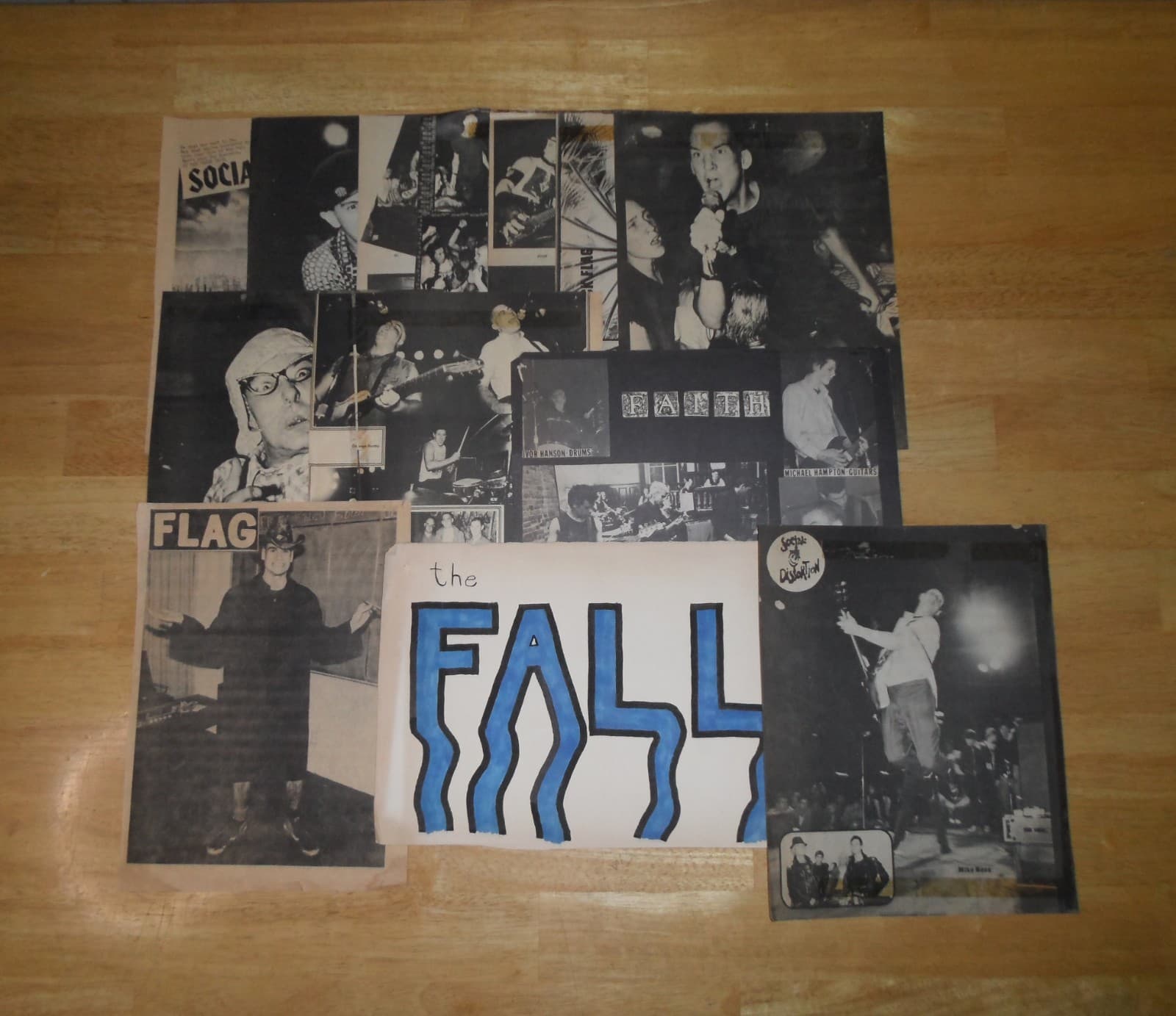 Vintage Punk Rock Magazine Clippings Pictures Drawings Lot 1970s 1980s 70s 80s 4