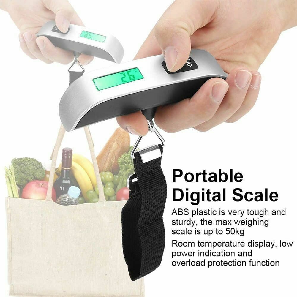 Portable Travel LCD Digital Hanging Luggage Scale Electronic Weight 110/0.02 LBS 3