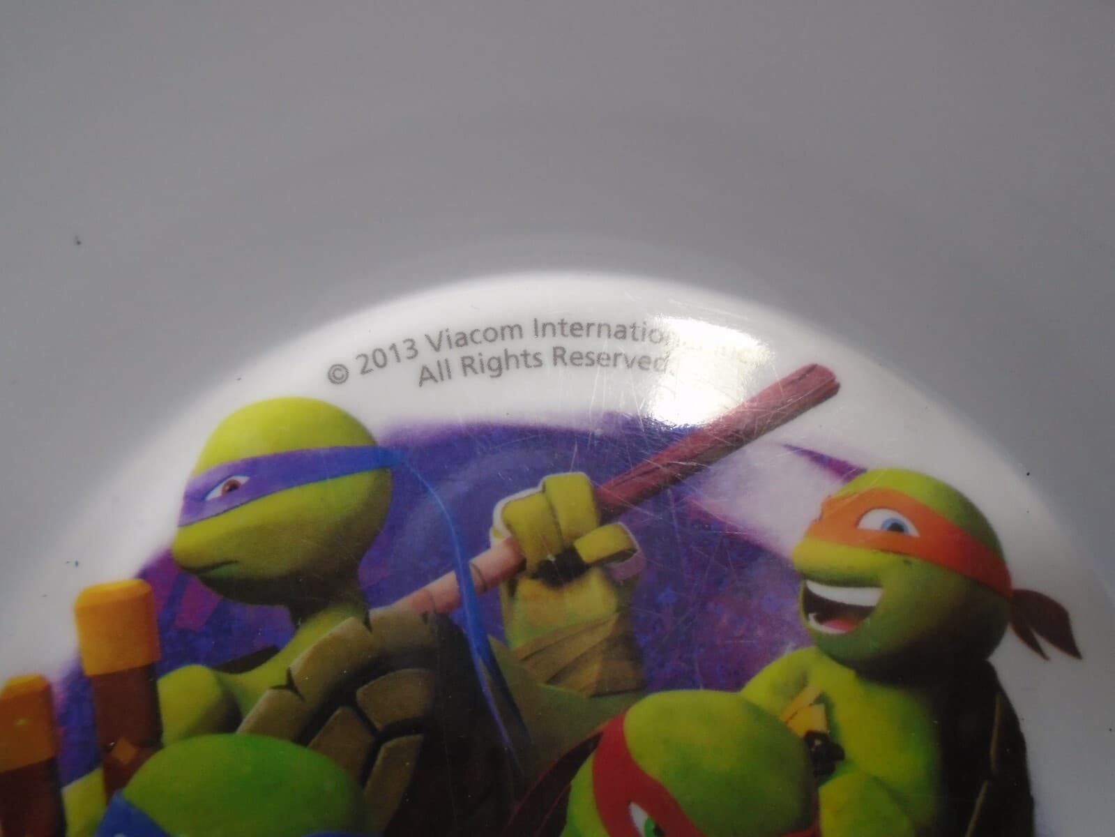 Zak Teenage Mutant Ninja Turtles Plastic  5.5” Bowl 2013 3