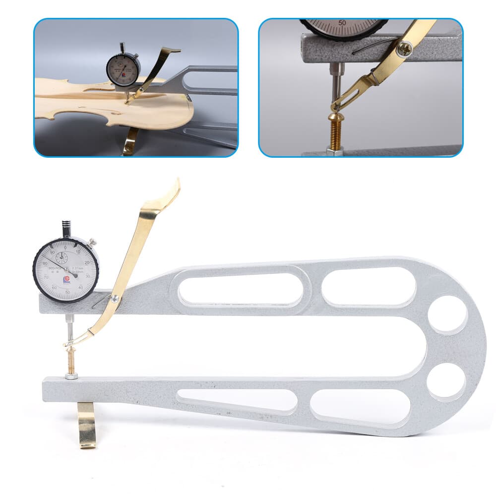 Professional Luthier Violin/Viola/Cello Thickness Measure Tool w/ Dial Indicator 3
