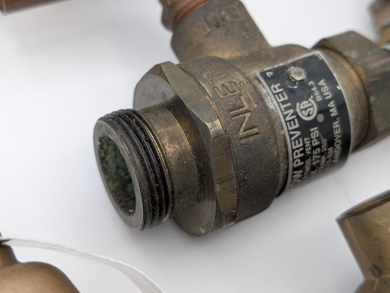 4X DEFECTIVE FOR PARTS! WATTS 1/2" B911S-M3 COMBO FILL VALVE BACKFLOW PREVENTER 5