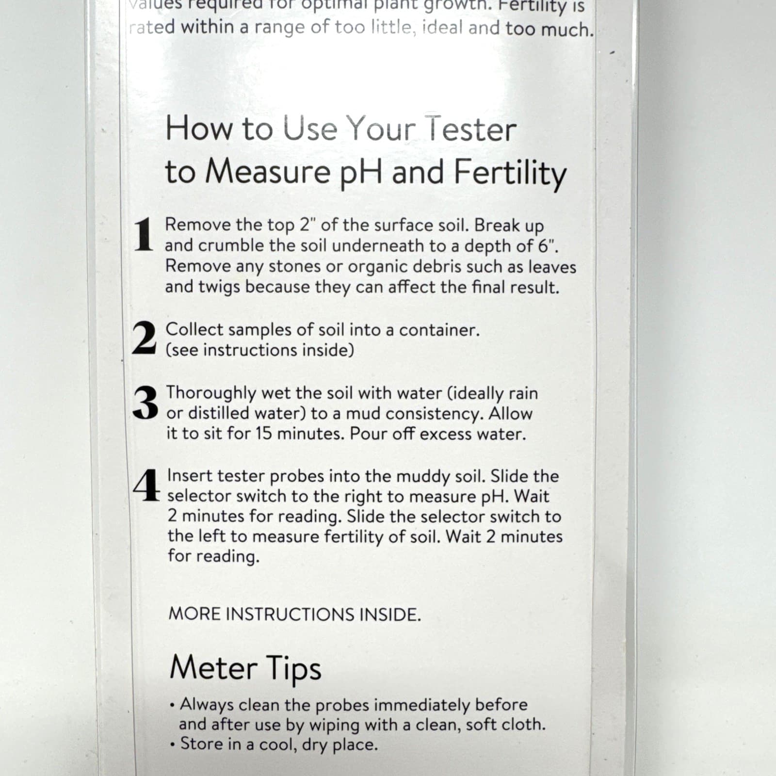 Burpee Electronic Soil Tester for pH & Fertility – No Batteries Needed New 6