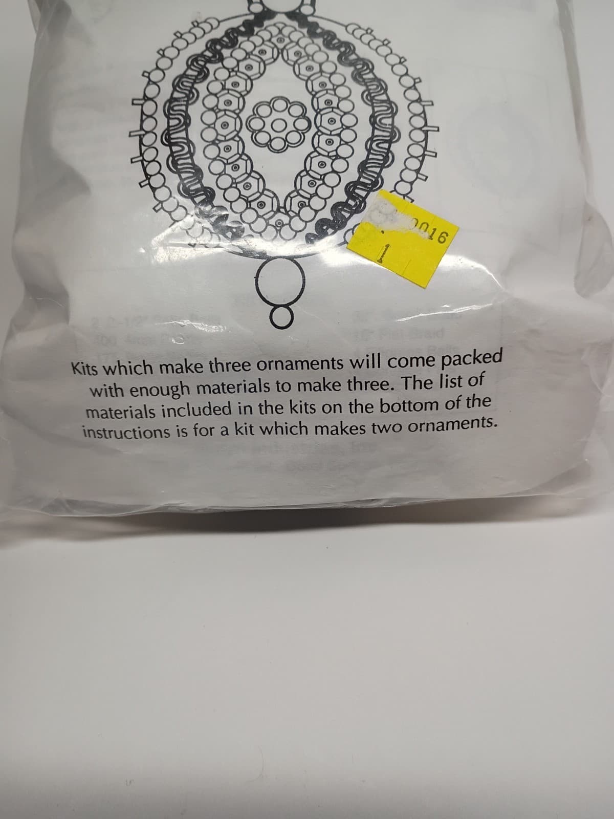 Vintage 3 Pack Sulyn Christmas Pushpin Bead Ornament Kit # 206 Princess Gold  2