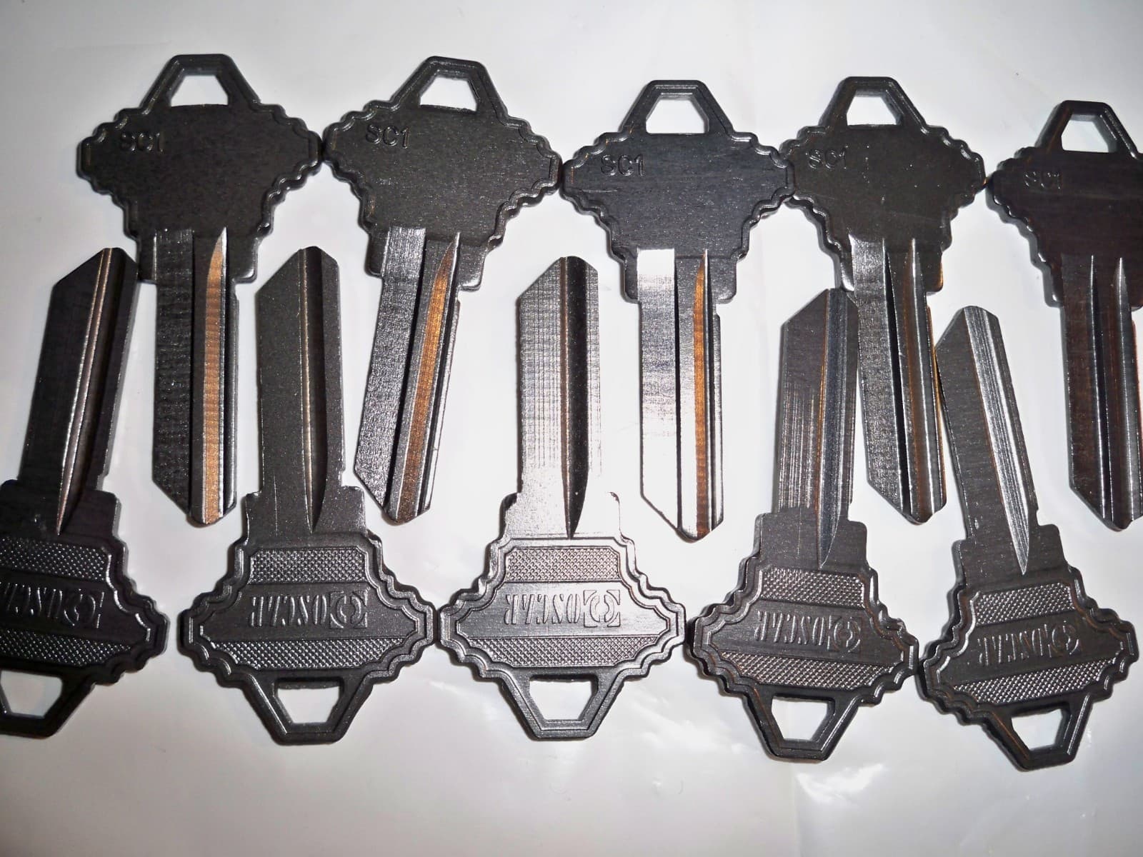 SC1 - (50 Ct.) Gray Lightweight Aluminum Titanium Key Blanks "BLOWOUT SALE" 4