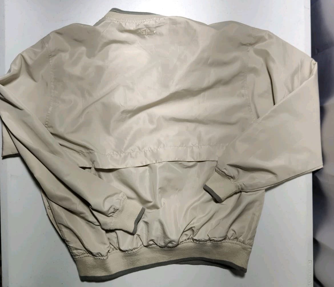 Page Tuttle Windbreaker Jacket Mens Small Beige Pullover 4