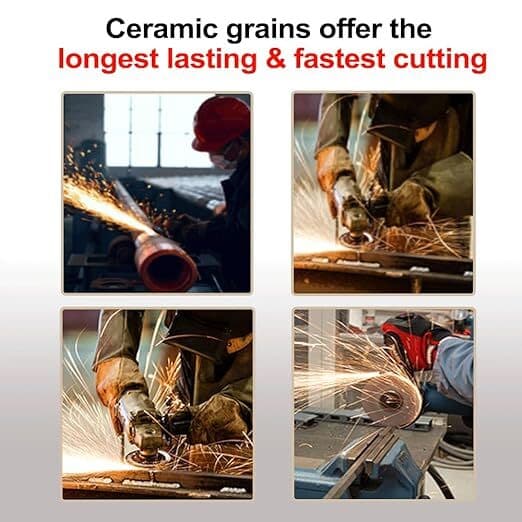 High Performance Ceramic Flap Disc Sanding Grinding wheel- 115mm 40 Grit 20 PACK 6