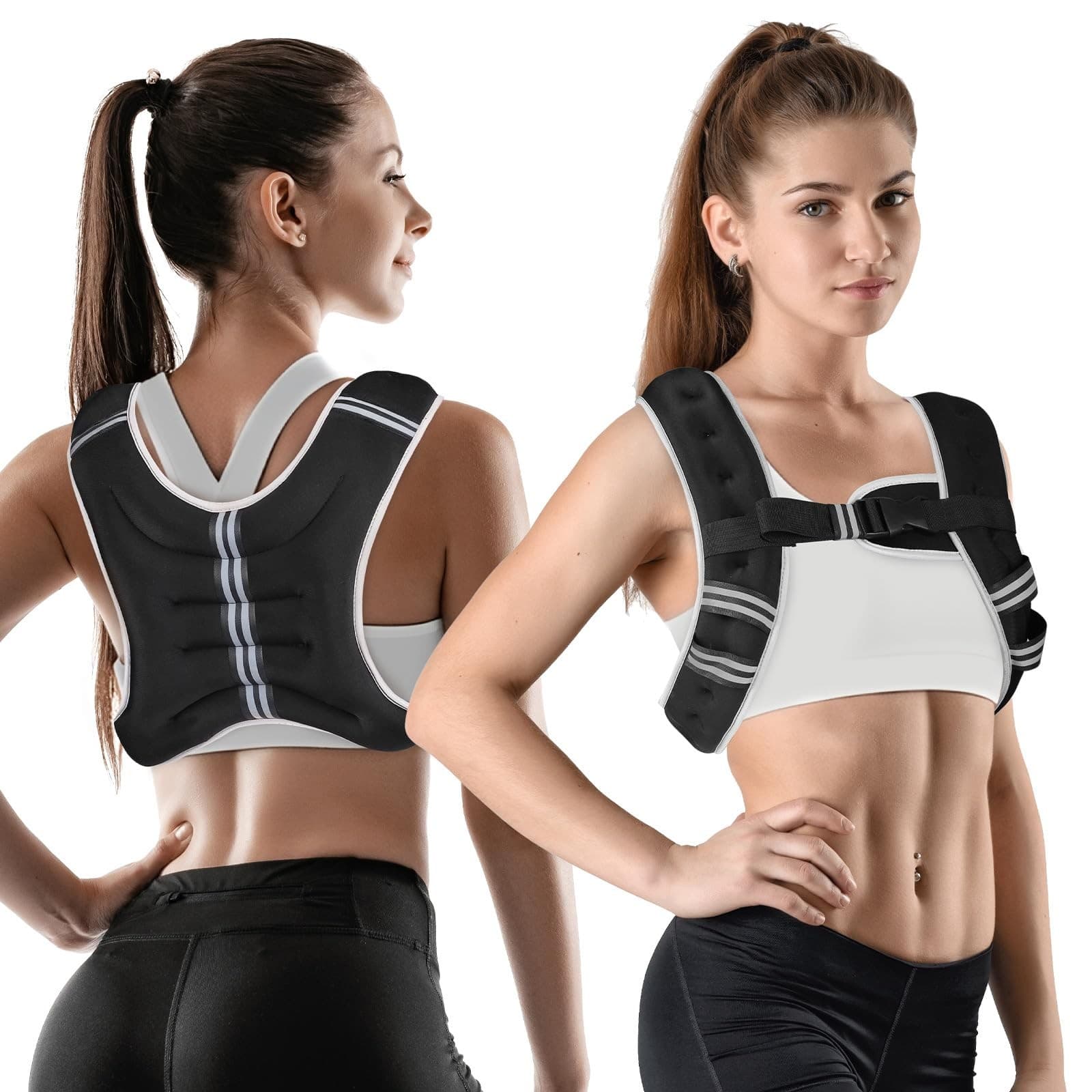 WIN4ALL Weighted Vest Men Women 6lb/8lb/12lb/16lb/20lb Weighted Vest Adjustab...