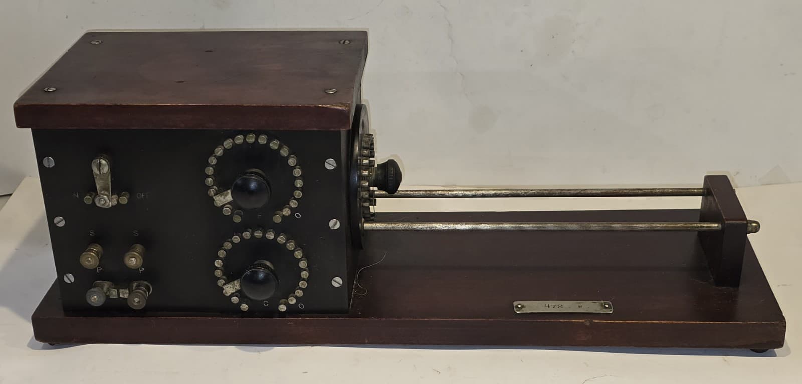 1917 DOUBLEDAY-HILL ELECTRIC NAVY TYPE LOOSE COUPLER RECEIVING TRANSFORMER  2