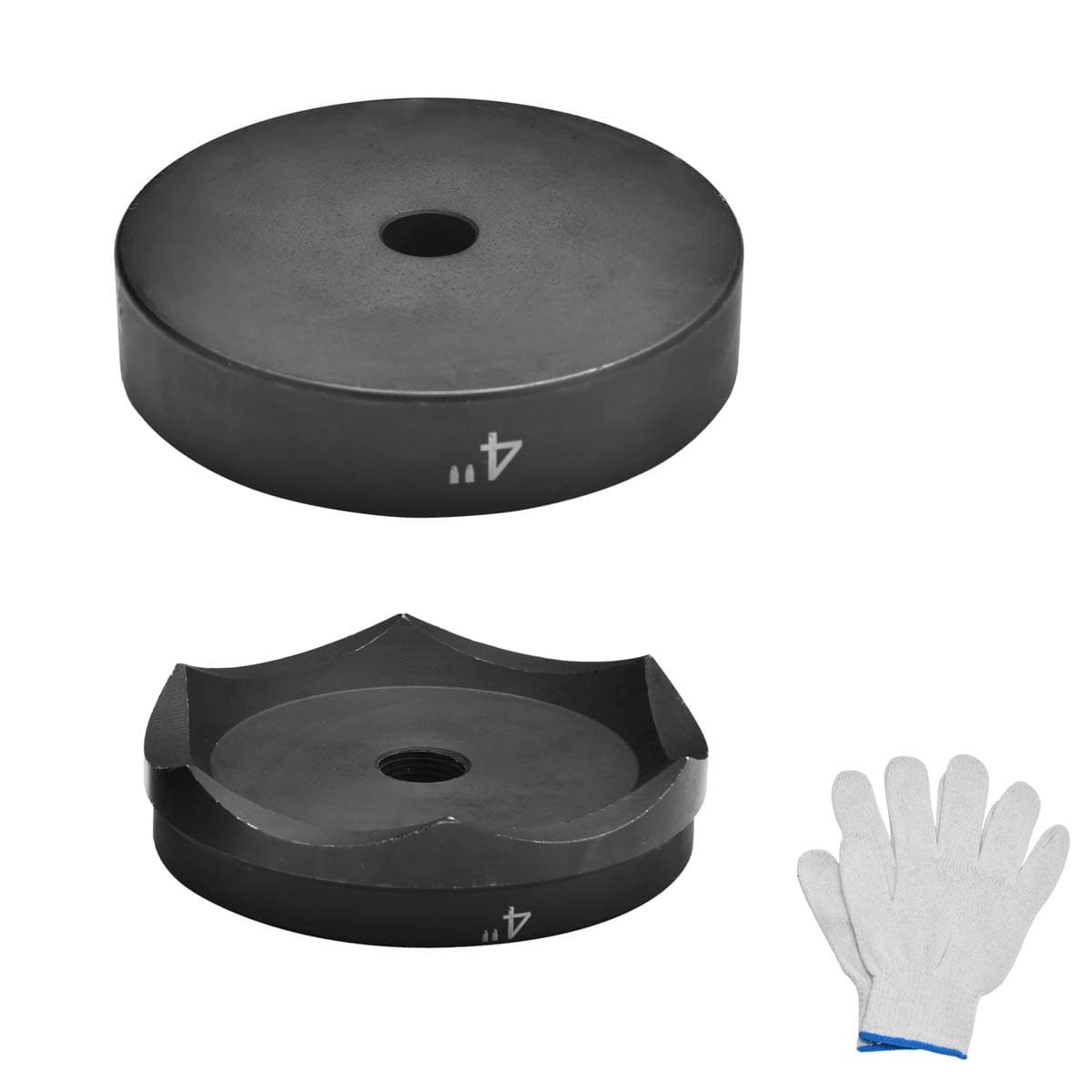 Yescom 4" Hydraulic Knockout Punch Die for Hole Punch Driver 3/4"-16UN Thread