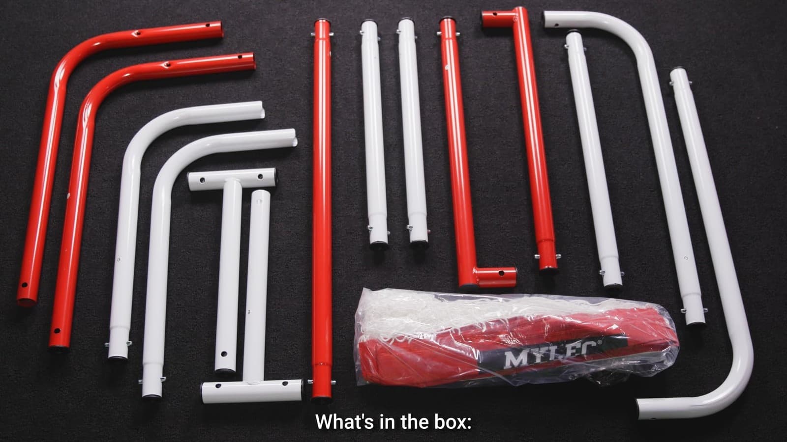 Steel Junior Hockey Goal for Indoor + Outdoor (52” x 43”), Easy Assembly, Lig... 3