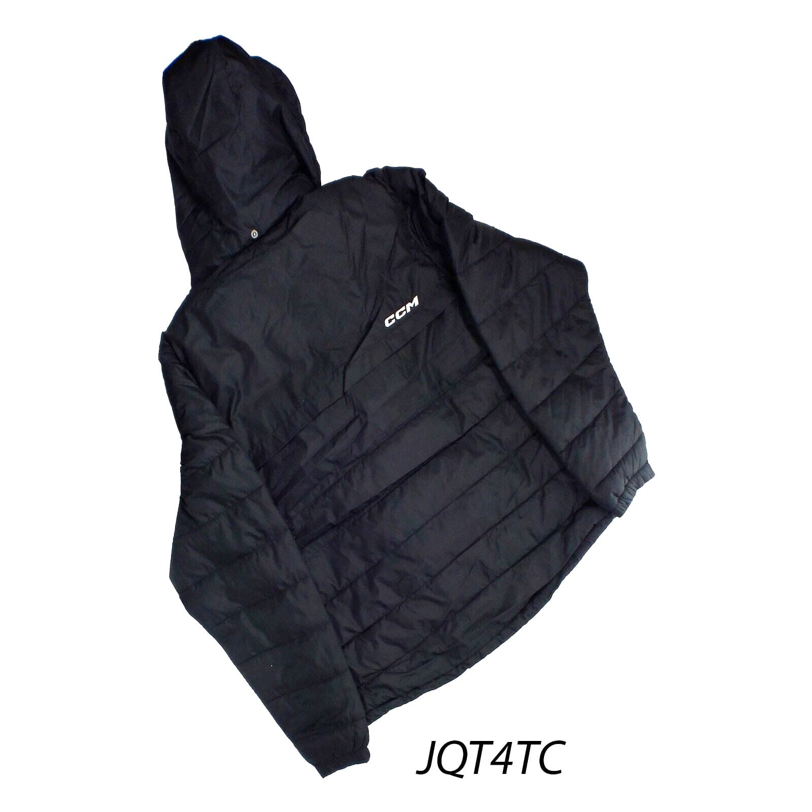 CCM Hockey Senior/Adult Team Quilted Winter Jacket (JQT4TC)-Black 4