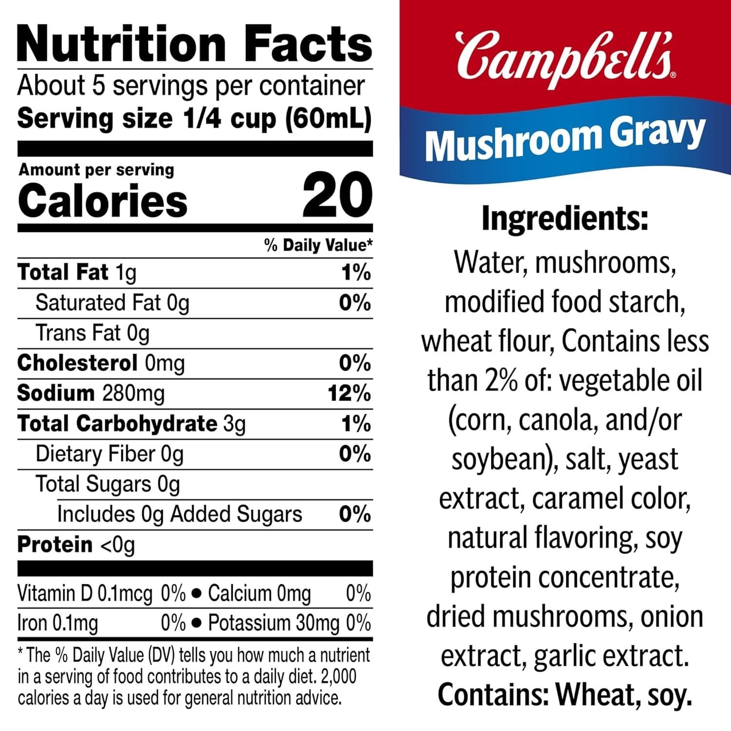 Campbell's Gravy, Mushroom, 10.5 oz. Can 2