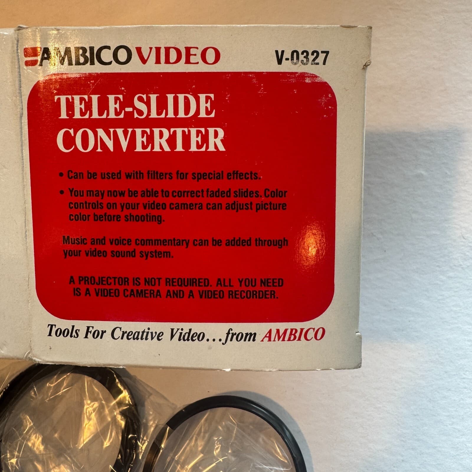 Vintage Ambico Tele-Slide Converter (Transfer 35mm Slides to Video Tape) 5
